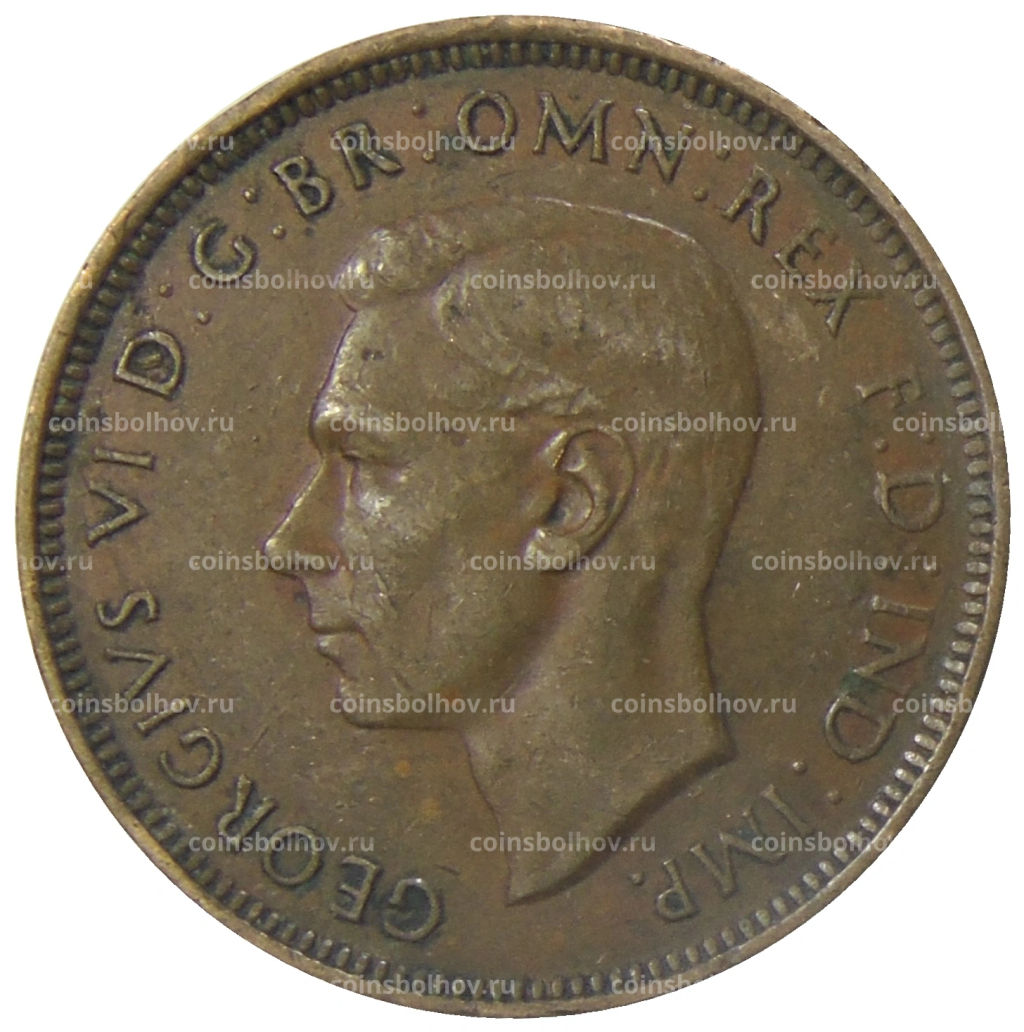 1/2 пенни 1938 года Австралия