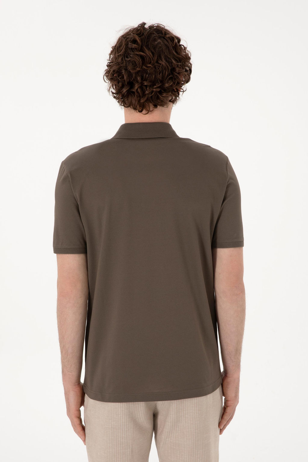 Erkek Regular Fit Polo Yaka Vizon Basic Ti__rt Sepette S_rpriz _ndirim - U.s. polo assn фото 5