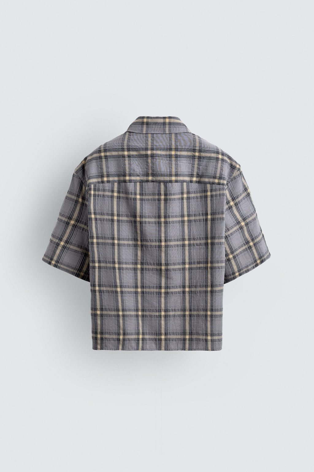 CAMISA POLO CREMALLERA CUADROS / Azul / Lavanda - Zara фото 8