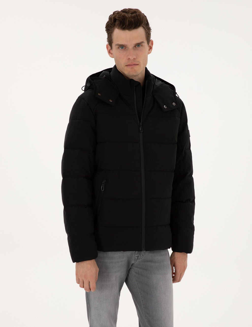 Siyah Kap__onlu _i_me Mont - Pierre cardin фото 8