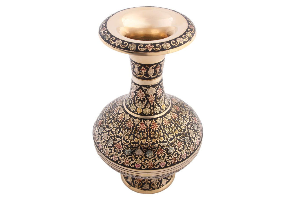 Ваза 10 №В3275/14/2 ( TAJ WORK BLACK COLOUR) - Ганг фото 2