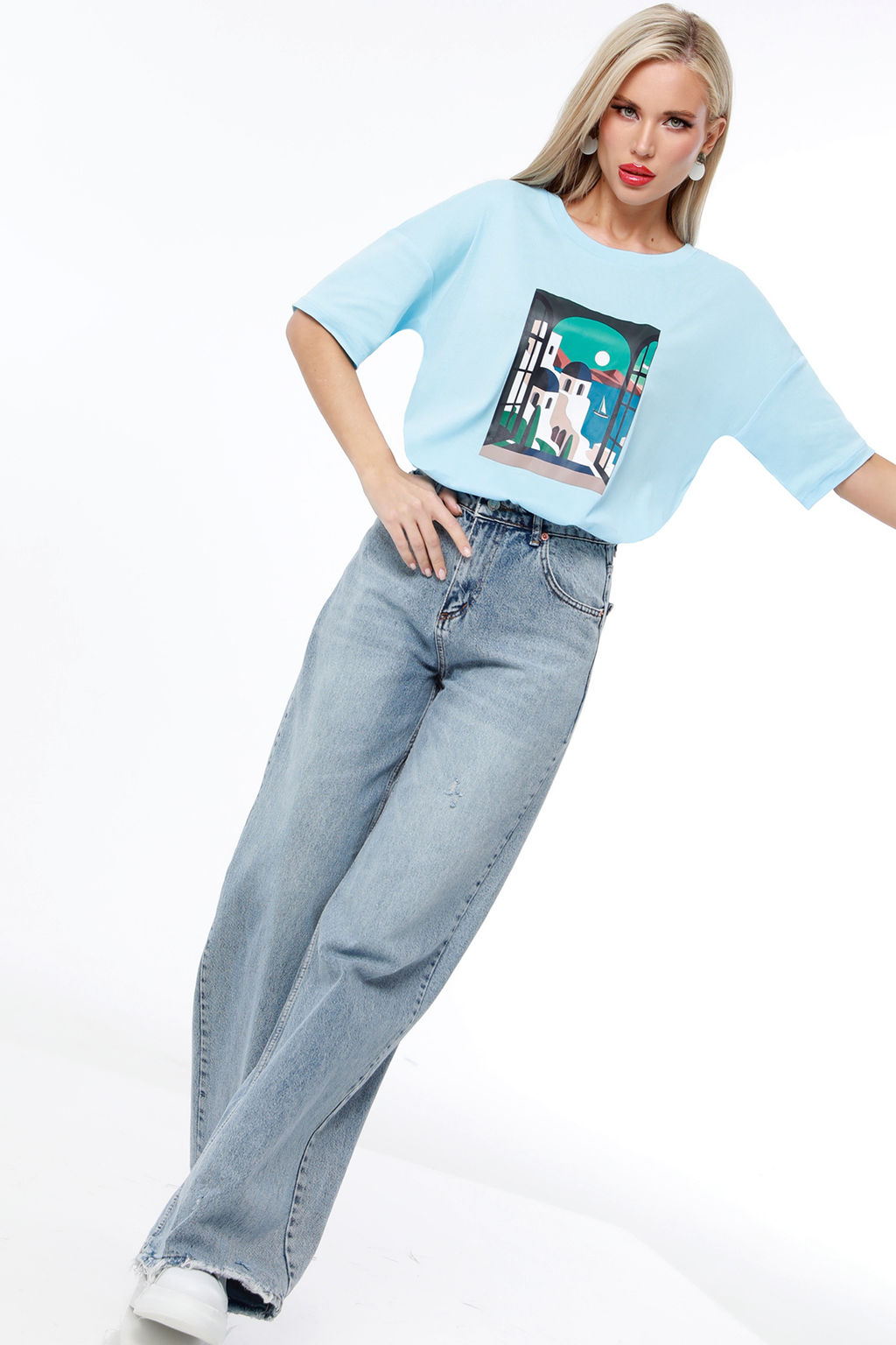 Футболка Нереально крутая, блю - Dstrend фото 4