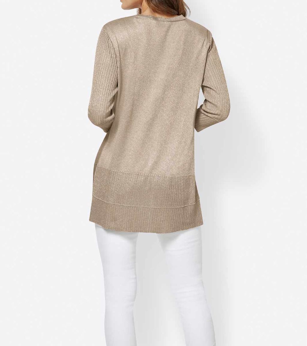 Кардиган, бежево-золотистый - Heine фото 3