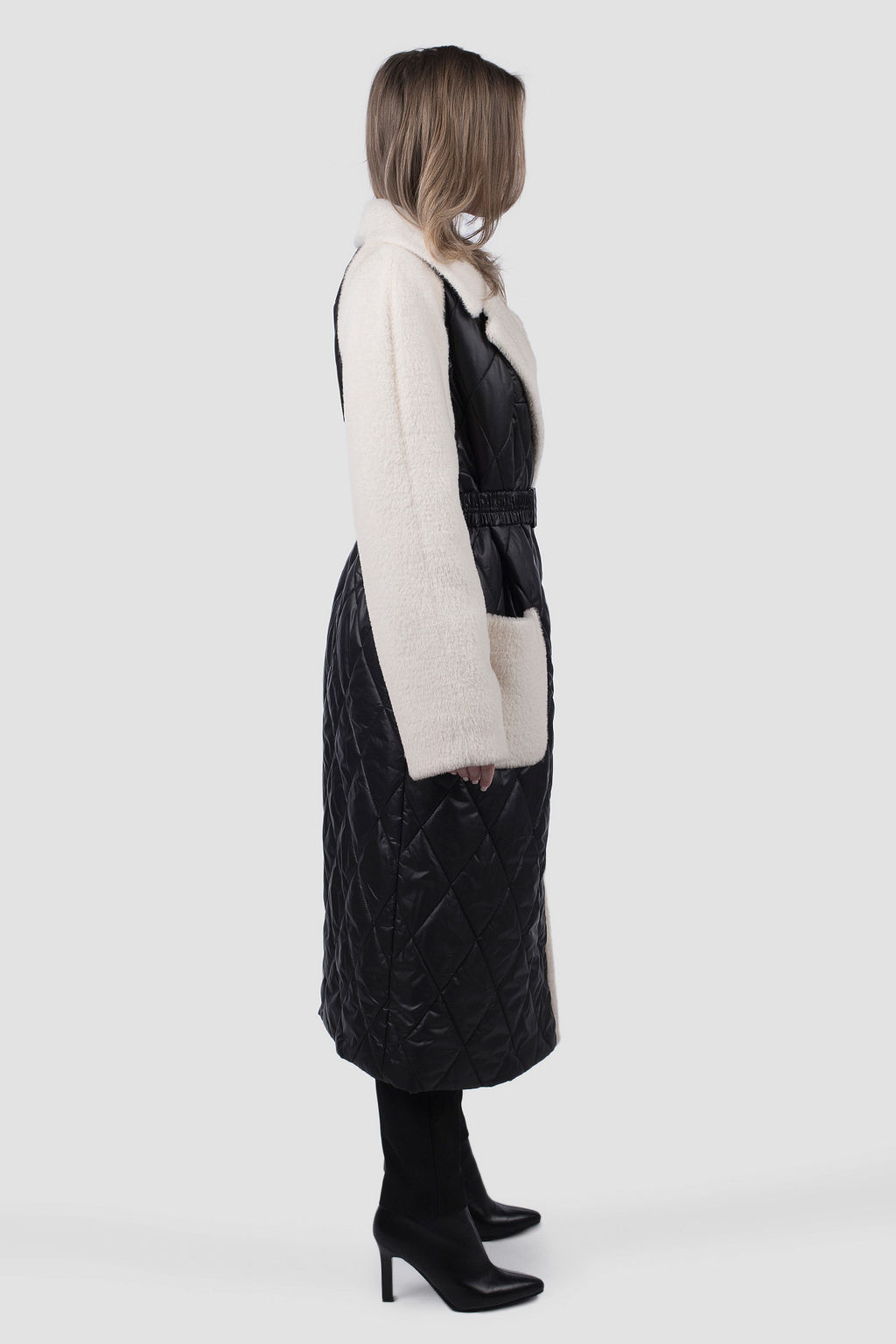 02-3295 Пальто женское утепленное (пояс)