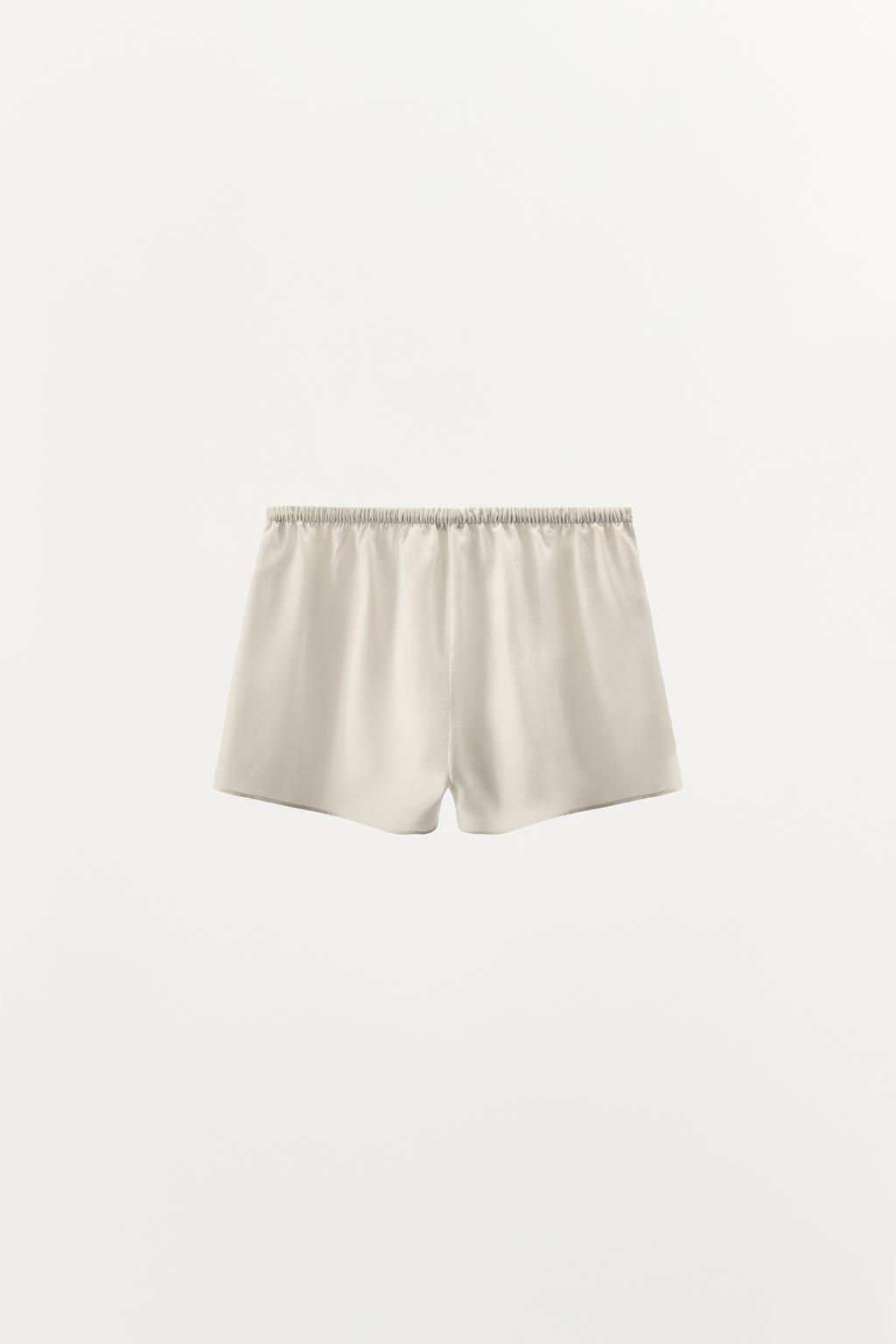 SILK LINGERIE SHORTS - Zara фото 5