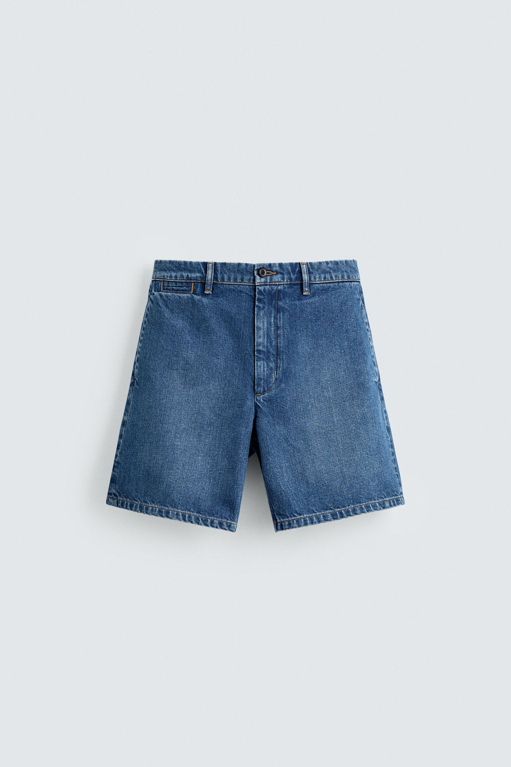 BERMUDA CHINO DENIM / Azul medio