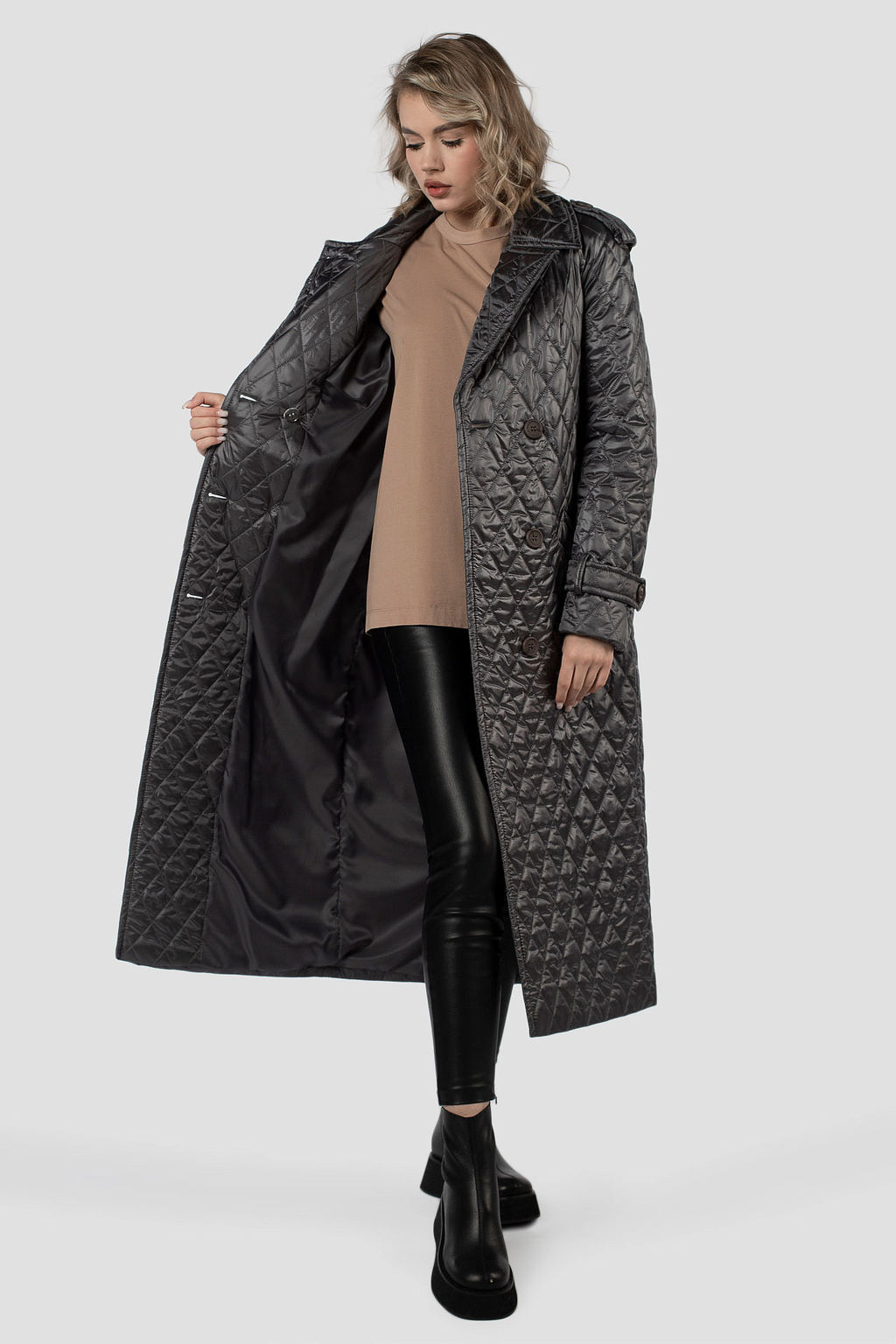 Пальто женское демисезонное - El podio фото 3