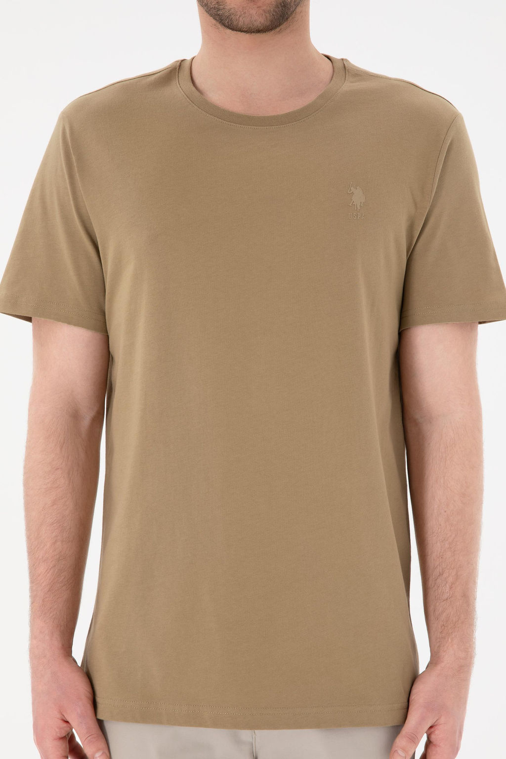 Erkek Regular Fit Bisiklet Yaka Gri Basic Ti__rt Sepette S_rpriz _ndirim - U.s. polo assn фото 7