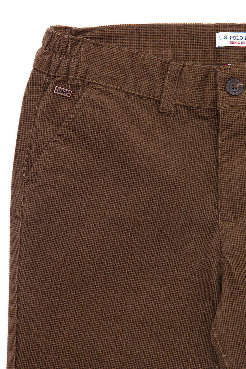 U. S. Polo Assn Брюки кокосового цвета для мальчиков из парусины - U.s. polo assn фото 3
