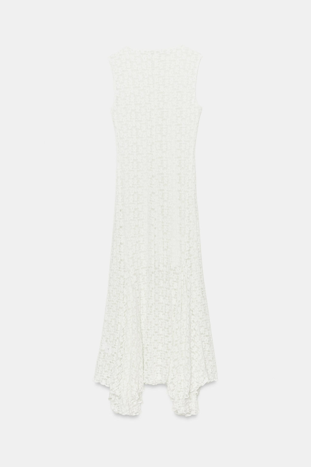 VESTIDO LARGO ENCAJE / Blanco roto - Zara фото 6