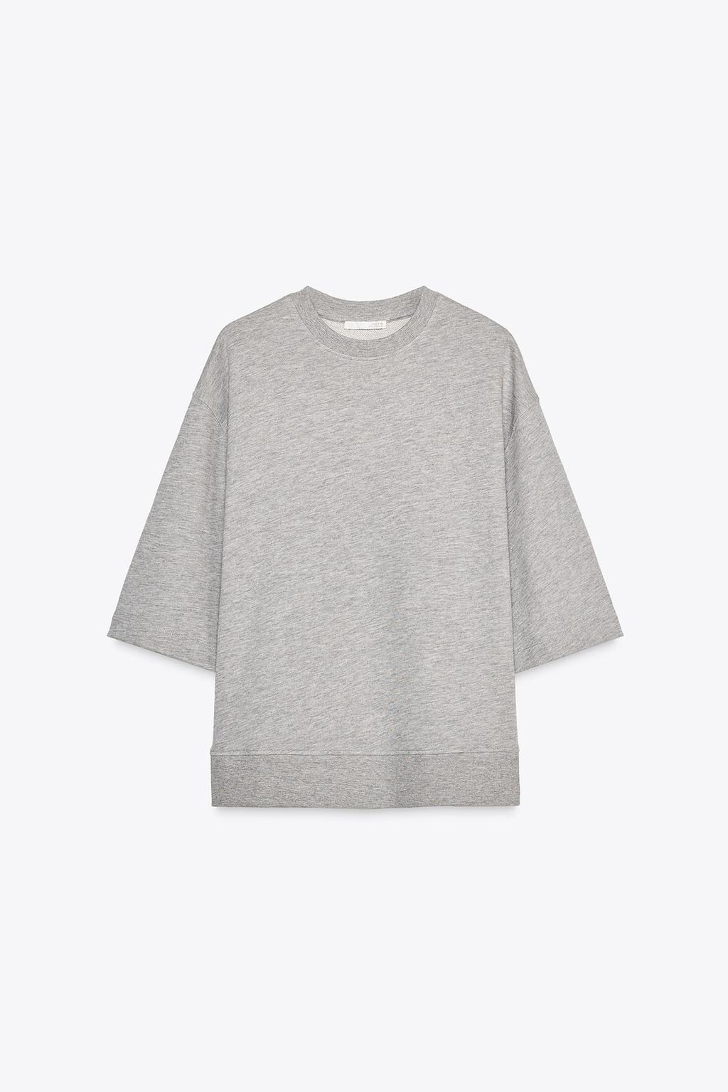 FADED-EFFECT OVERSIZE SWEATSHIRT - Zara фото 6