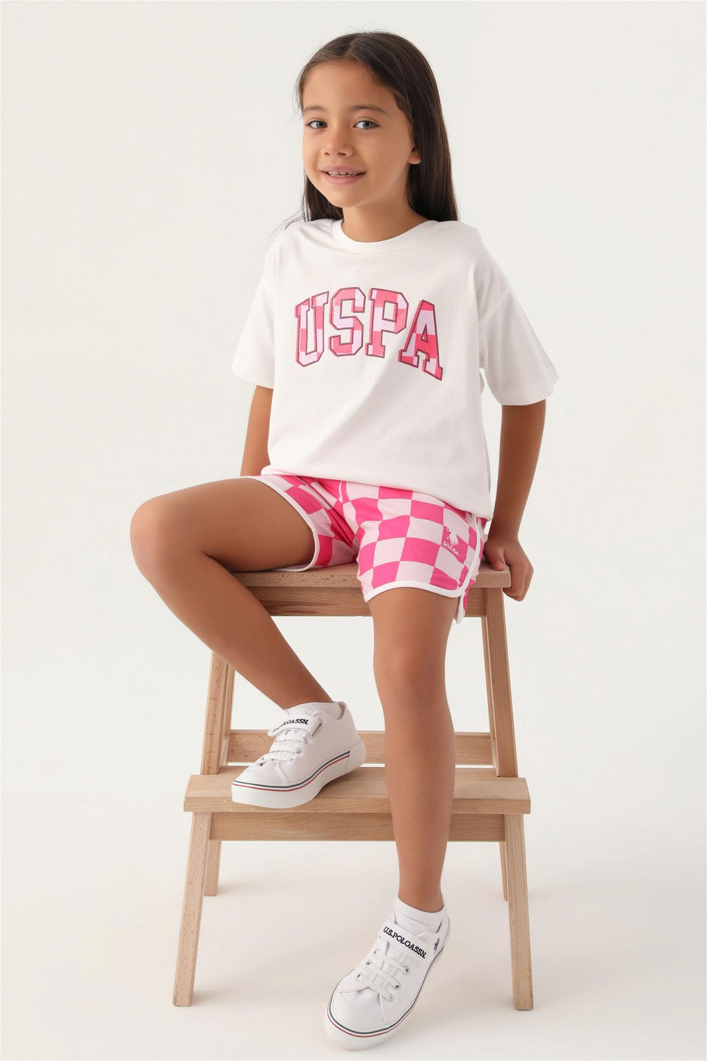 Кремовый пижамный комплект для девочки - U.s. polo assn фото 2