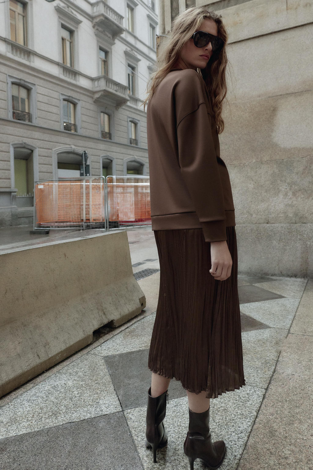 COMBINED SATIN DRESS - Zara фото 4