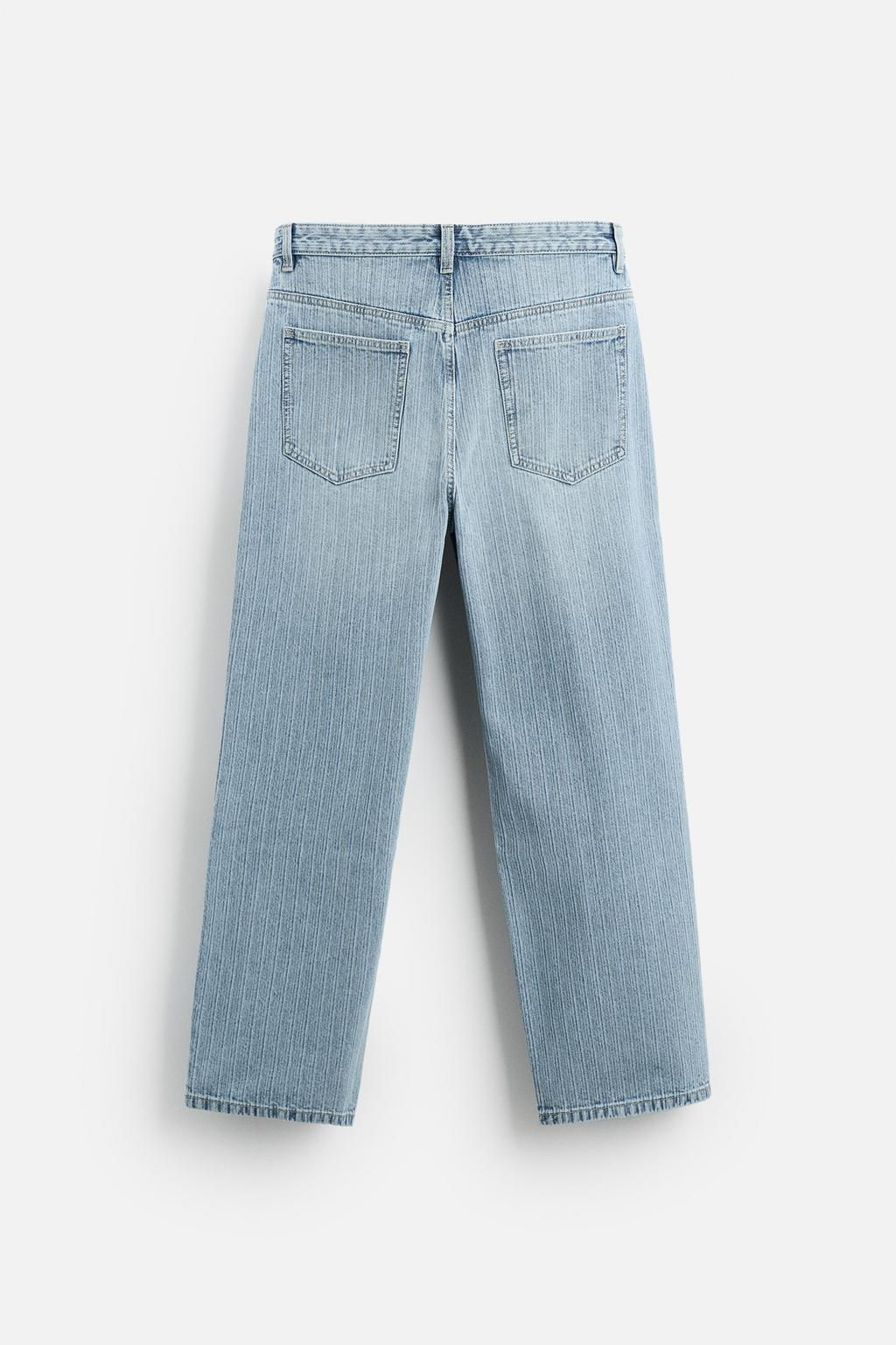 STRUCTURED RELAXED FIT JEANS - Zara фото 6