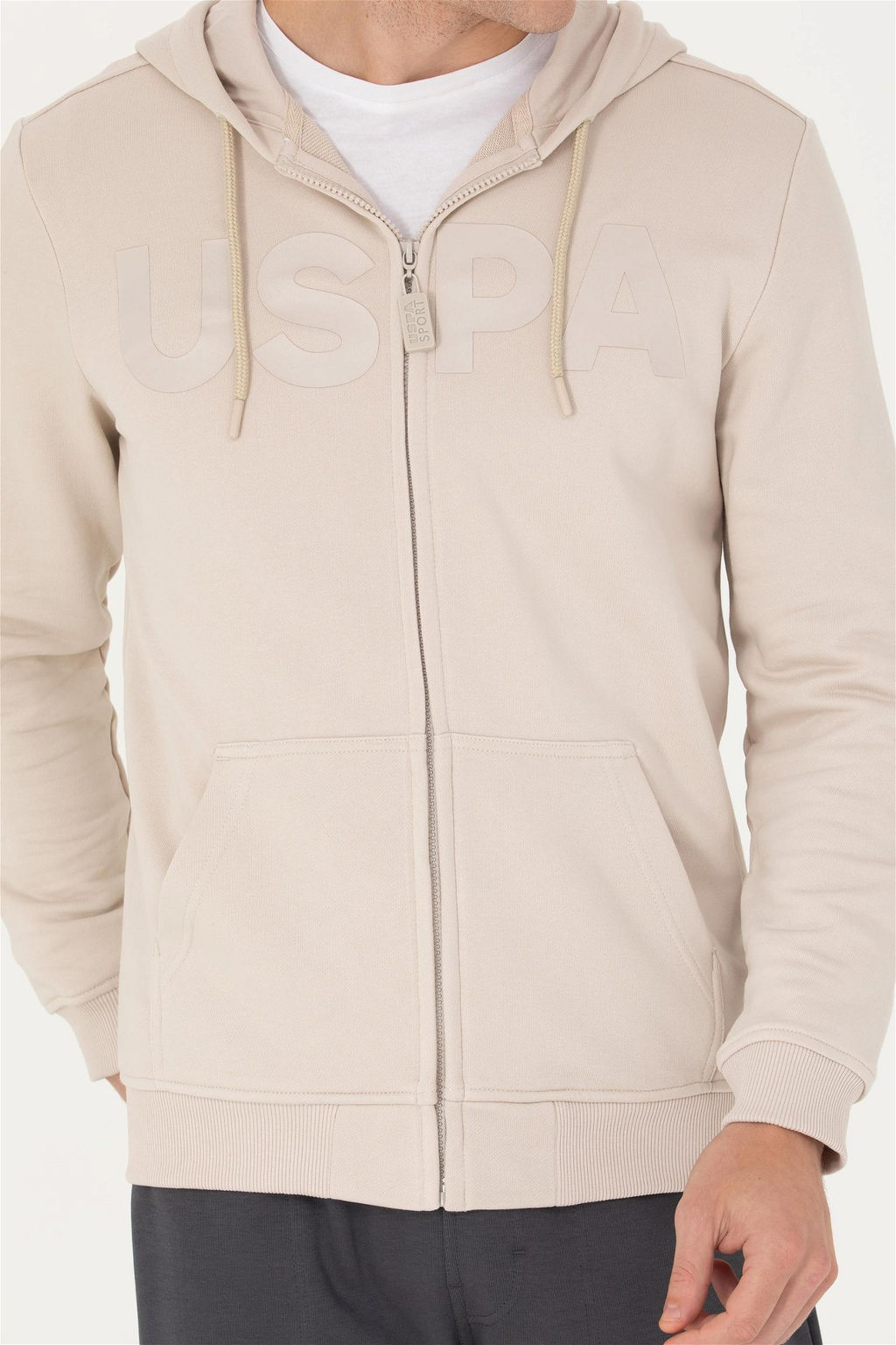U. S. Polo Assn / Мужской бежевый свитшот - U.s. polo assn фото 6