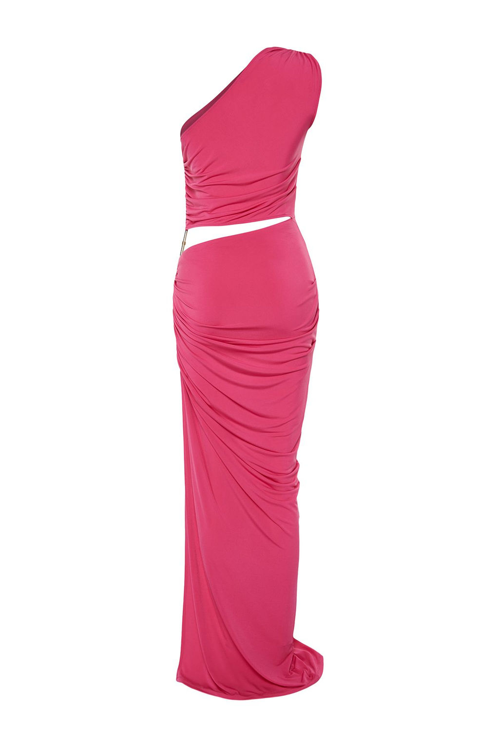 Limited Edition Fusya Vucuda Oturan Aksesuarl? Gece Uzun Abiye Elbise TPRSS24AE00046 - Trendyolmilla фото 8