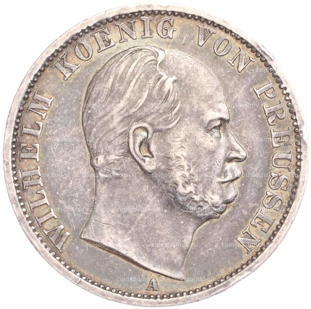 Монета 1 союзный талер 1870 года A Пруссия