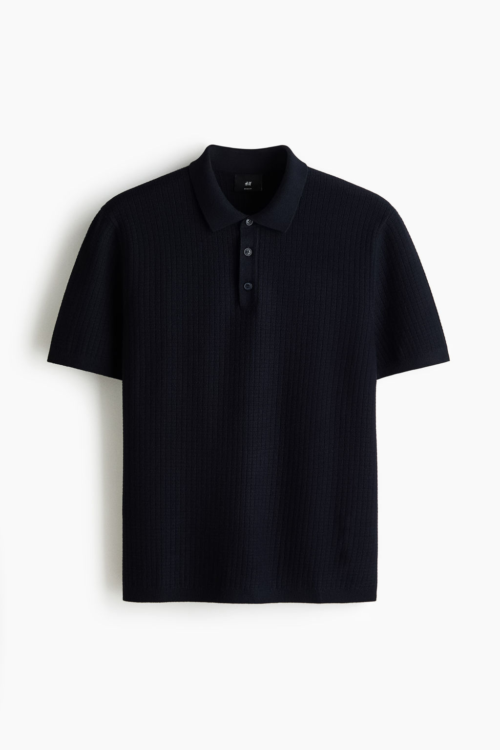 Polo en punto texturizado Regular Fit - H&m фото 5