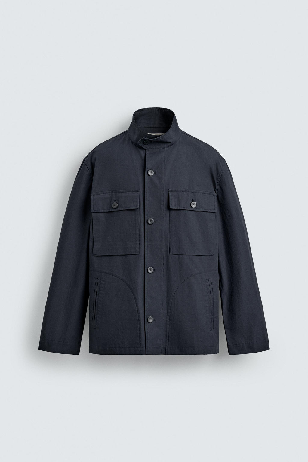 SOBRECAMISA ESTRUCTURA BOLSILLOS / Marino - Zara фото 8