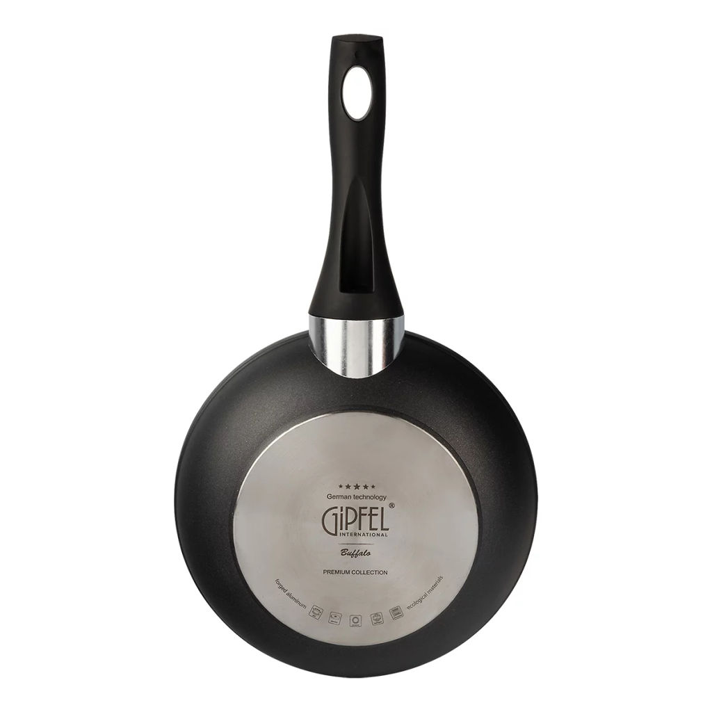 0109 GIPFEL Сковорода BUFFALO 20х5см из кованого алюминия, с премиальным антипригарным покрытием Teflon Profile, с бакелитовой ручкой с покрытием Soft-touch, с полным индукционным дном. Толщина: 2,0/4  фото 3