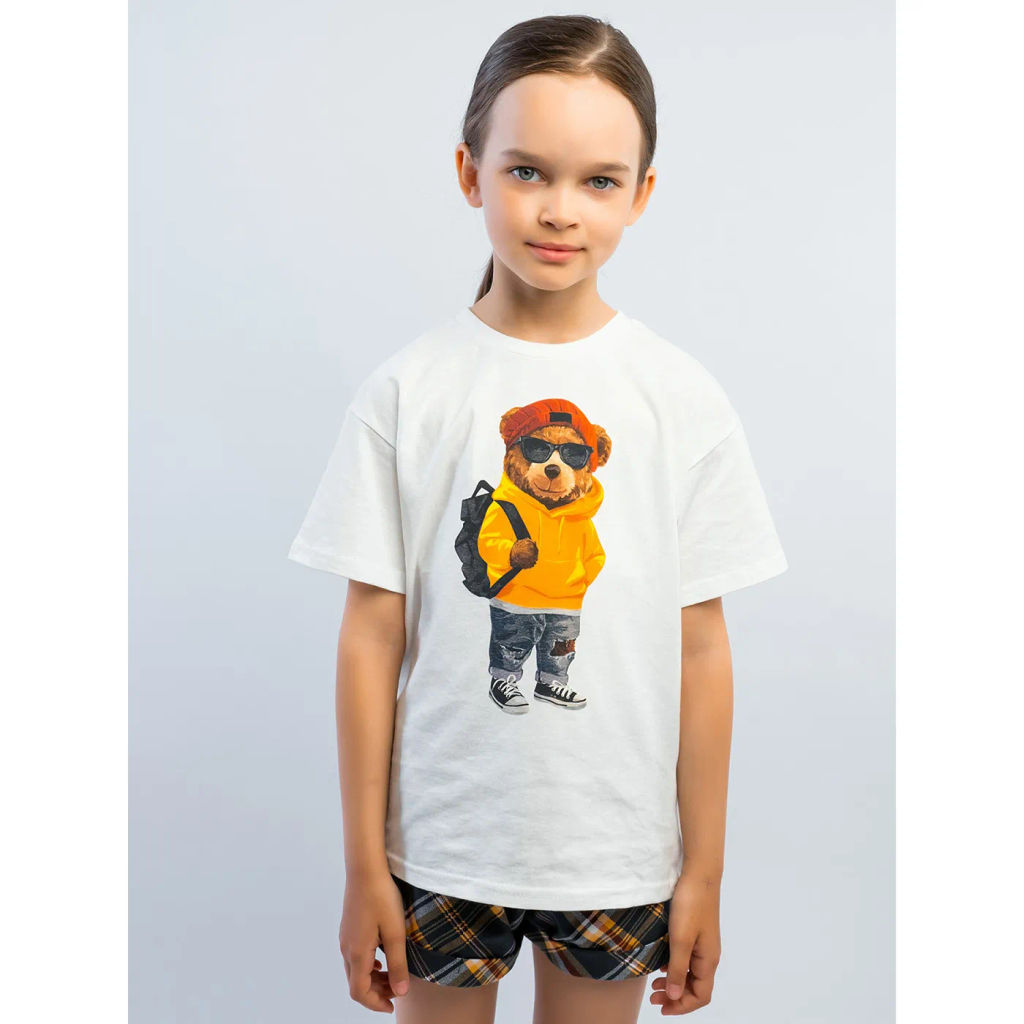 Комплект футболка кулирка, шорты футер 2х нитка петля 7011900102 - Youlala фото 12