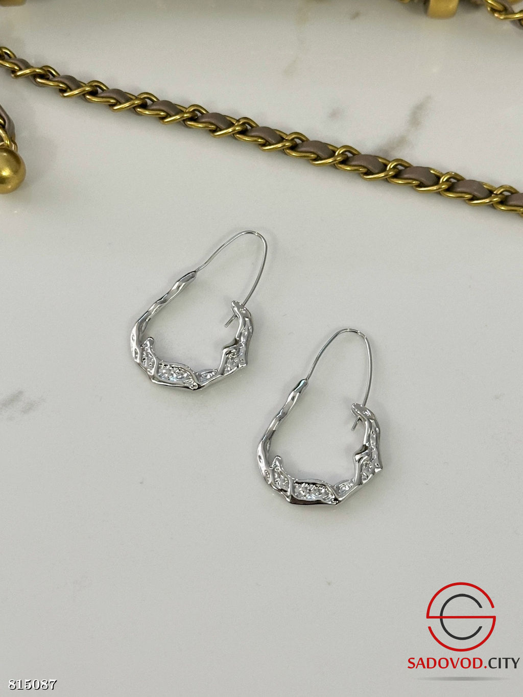 Серьги женские из бижутерного сплава