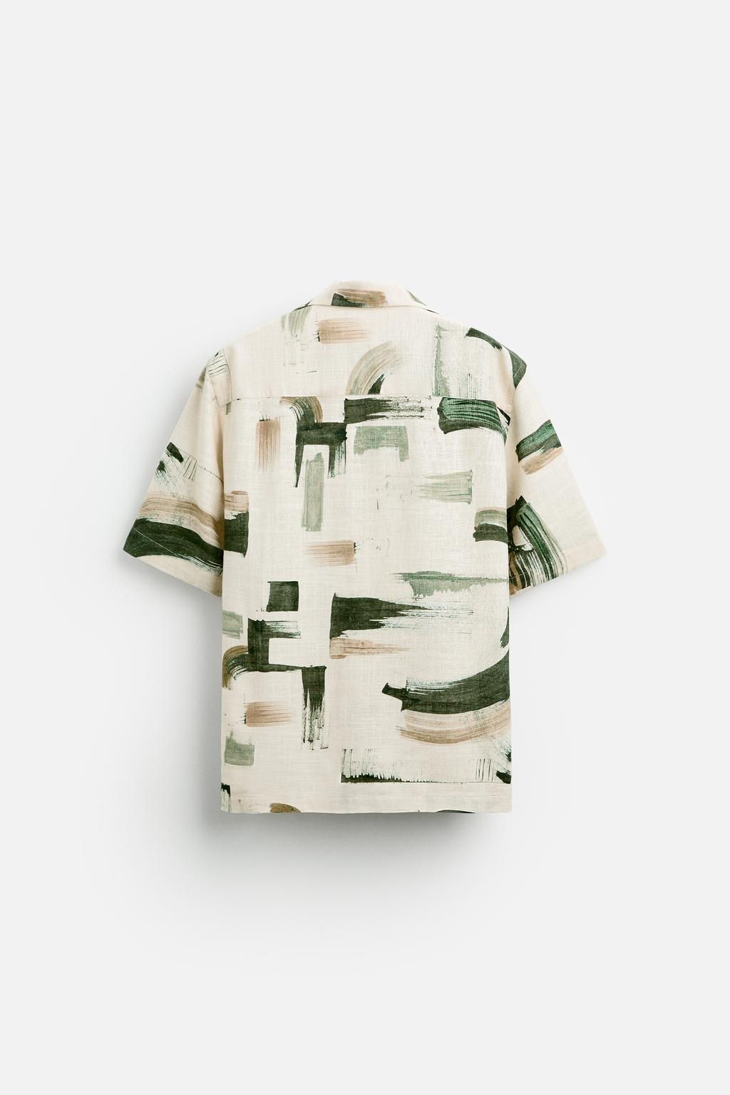 ABSTRACT PRINT SHIRT - Zara фото 7