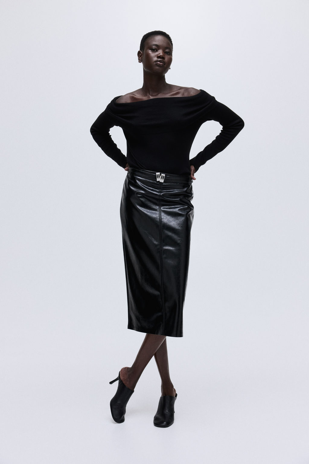 Jersey off-the-shoulder - H&m фото 4