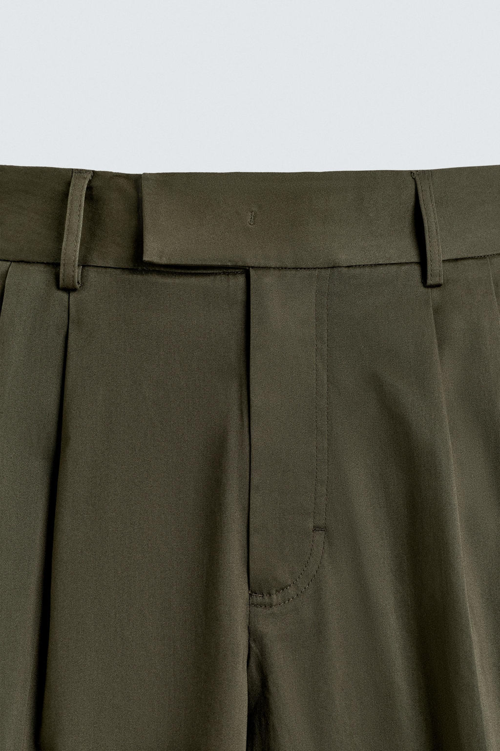 RELAXED FIT PLEATED TROUSERS - Zara фото 9