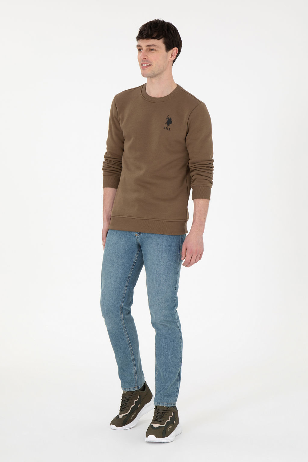 Мужской свитшот цвета хаки Неожиданная скидка в корзине - U.s. polo assn фото 11