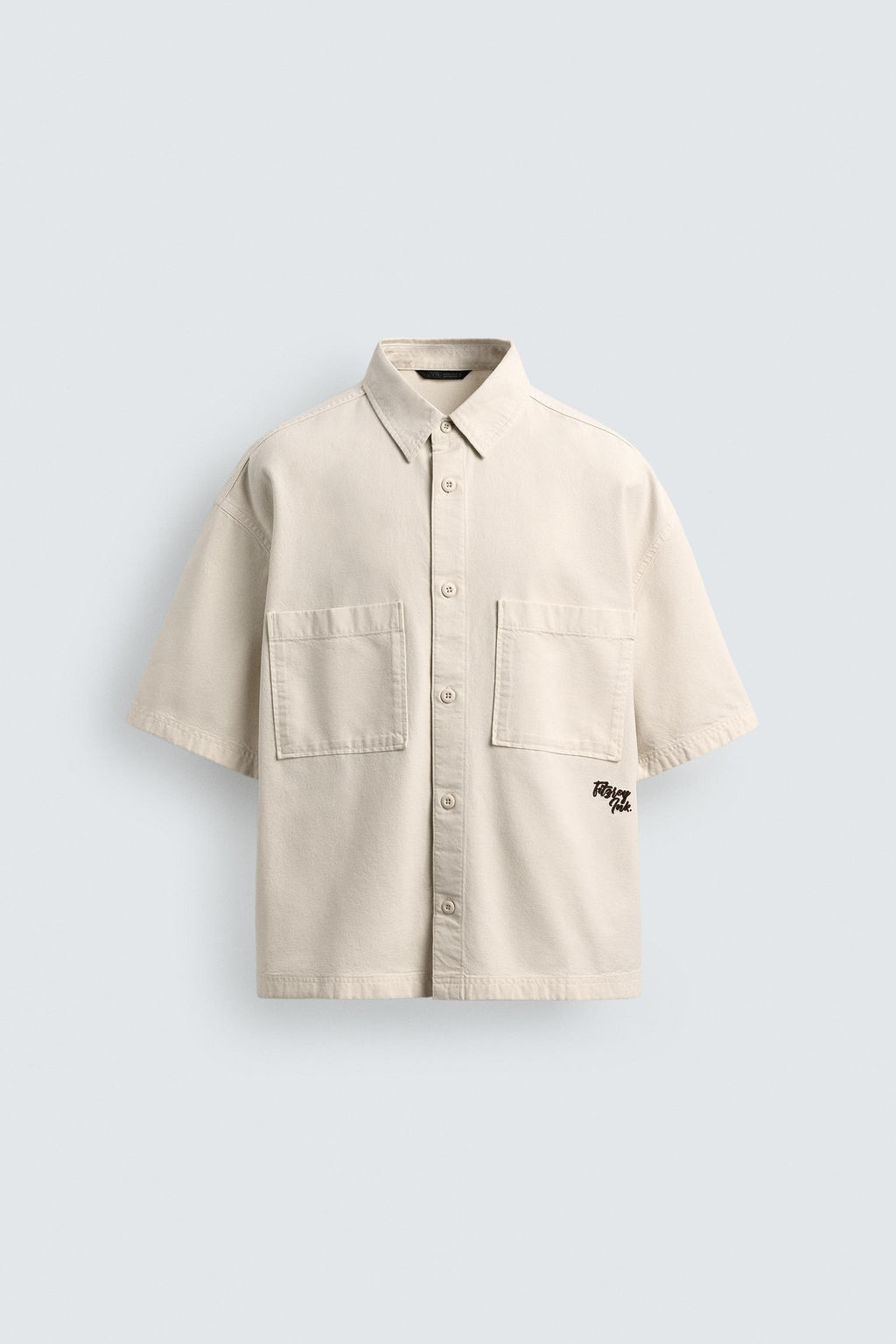 CAMISA ESTRUCTURA BOLSILLOS / Blanco - Zara фото 7