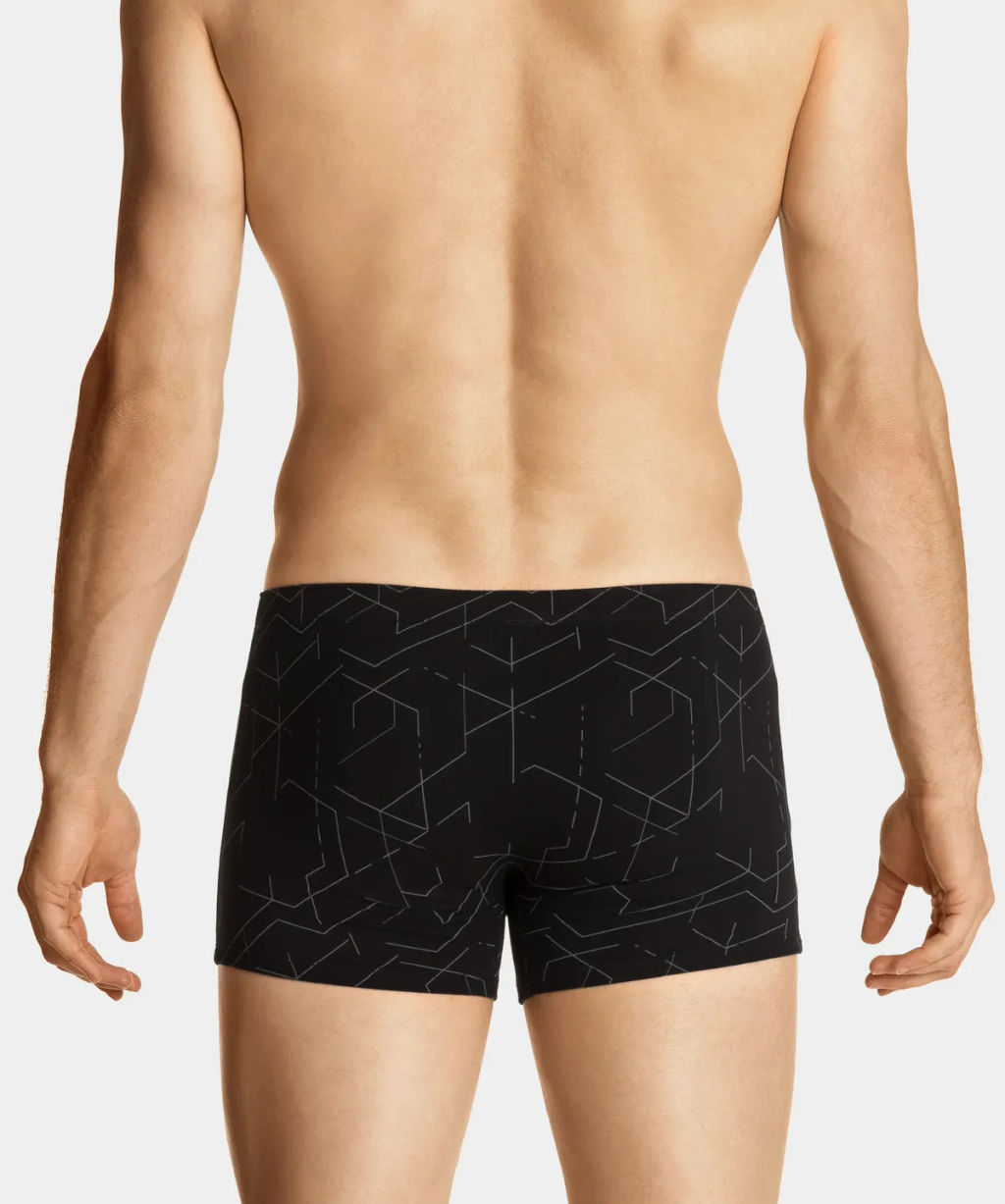 3MH-171 Трусы шорты Line - набор 3 шт. черный + желтый + серый - Atlantic фото 14