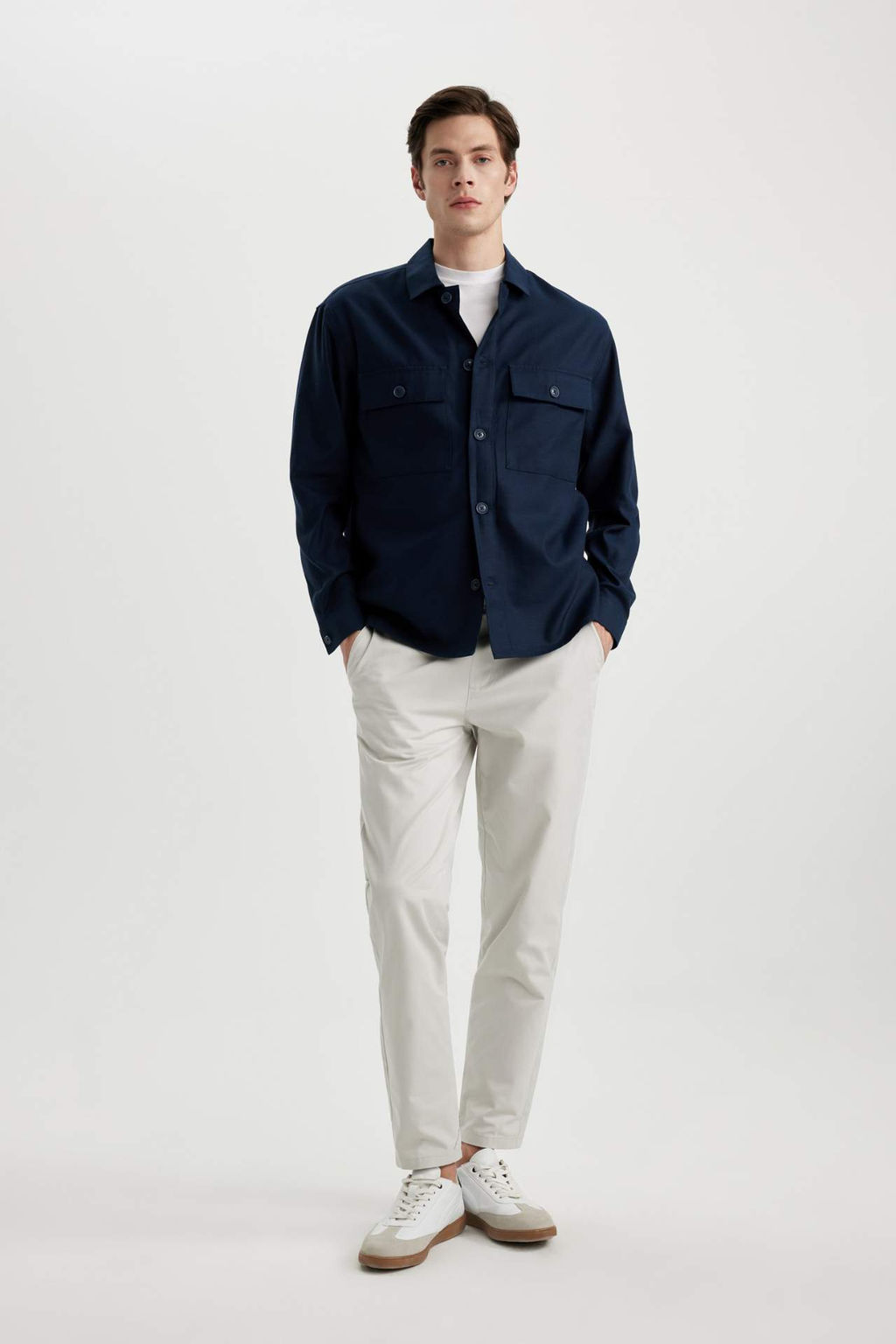 Jogger Chino Pantolon Beli Bagc?kl? Cepli Duz Paca - Defacto фото 6