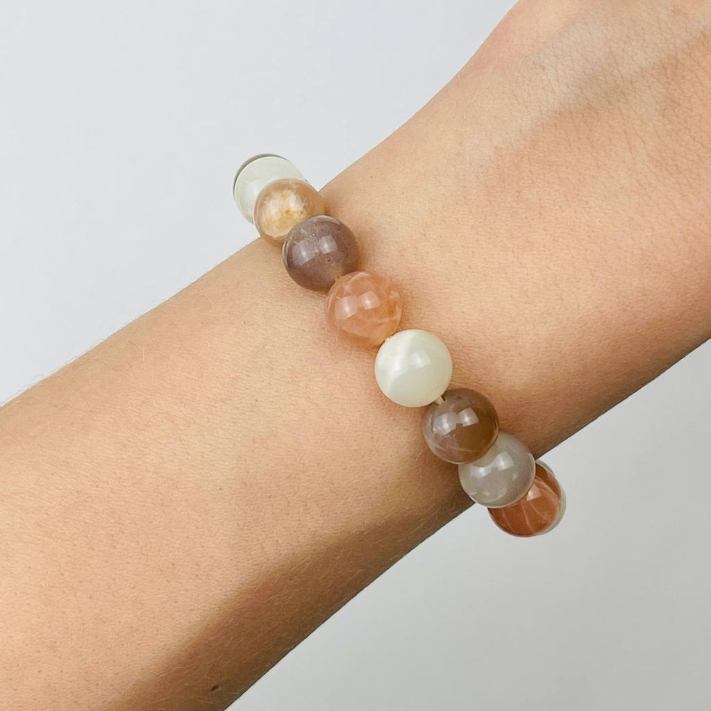 Браслет из Лунного камня микс 19 см