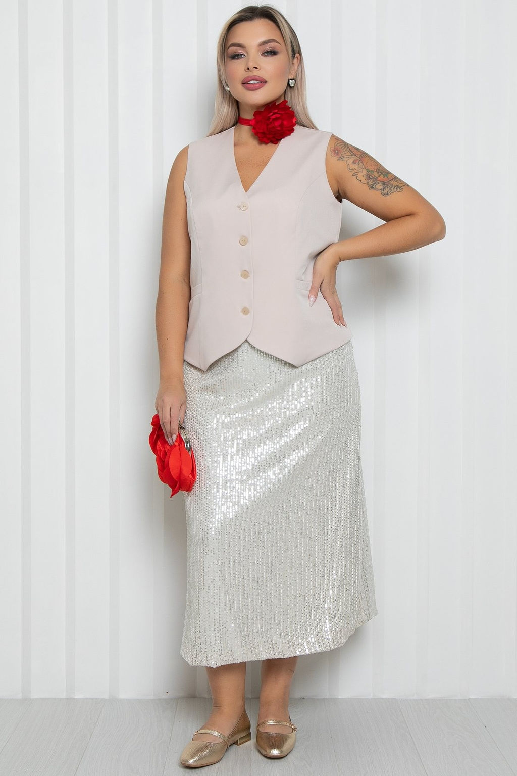 Жилет П-2228/26 - Леди агата фото 7