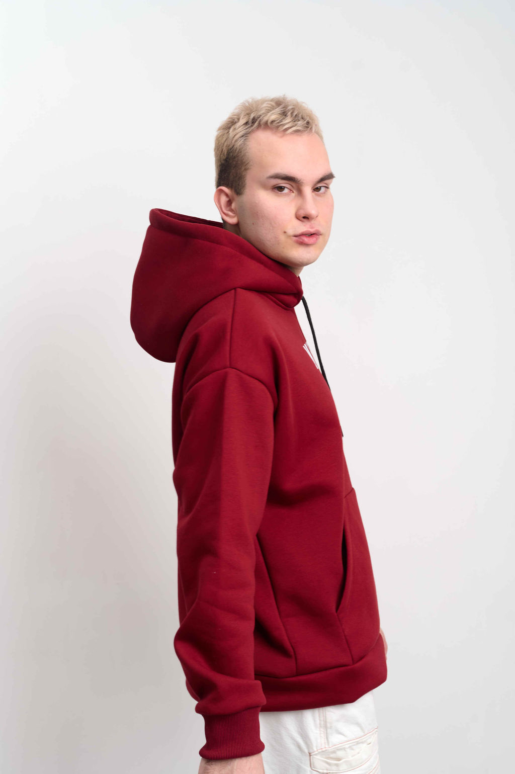Худи мужское с капюшоном "MARI EL" бордо