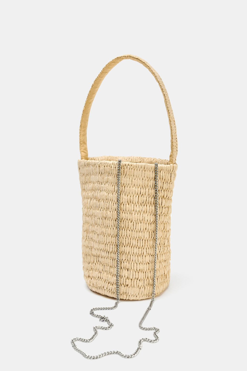 BRAIDED BASKET BAG WITH DESIGN - Zara фото 7