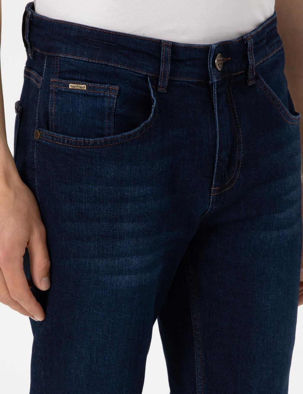 Koyu Lacivert Slim Fit Jean Pantolon