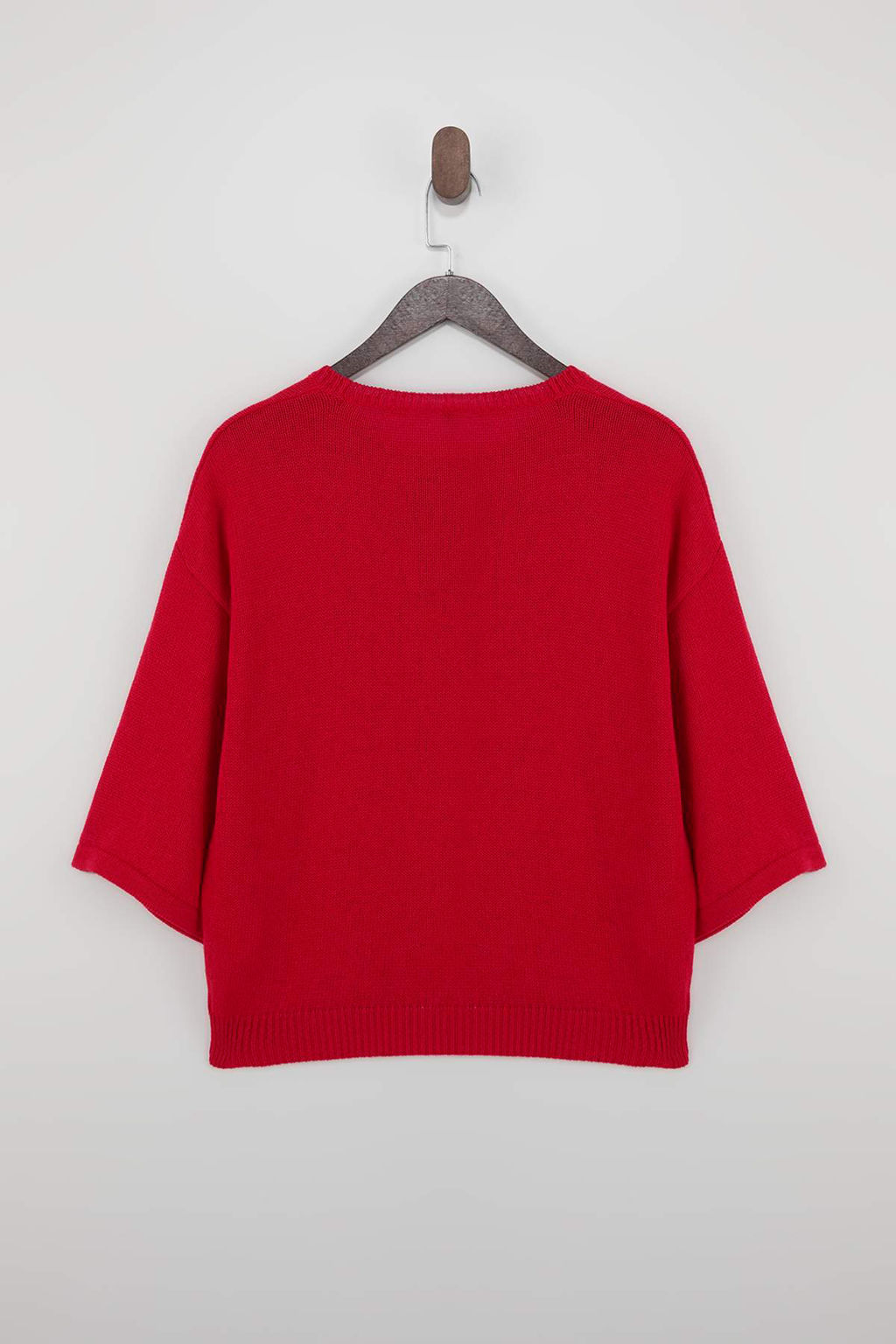 Wardrobe Essentials K?rm?z? Bisiklet Yaka Triko Bluz TWOSS26BZ00136