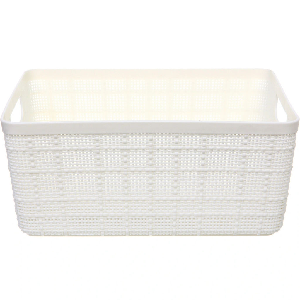 Корзина - органайзер для хранения "СТЭНТ", цвет белый, 24*18.5*10.2см