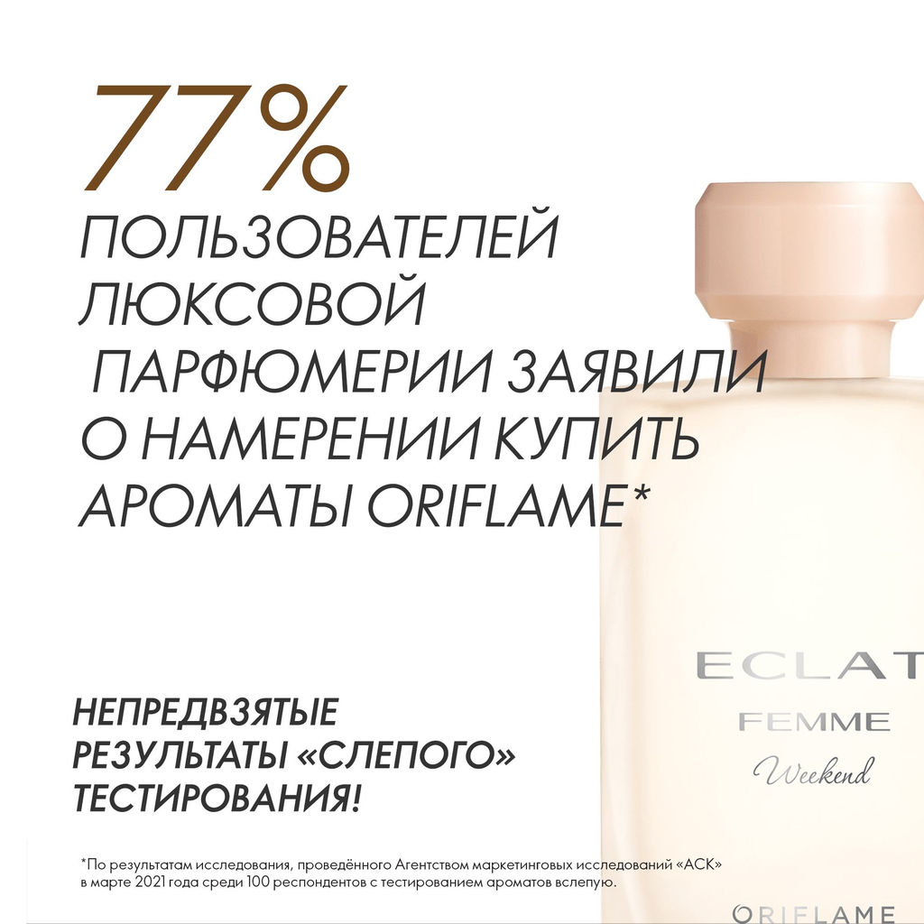 Туалетная вода Eclat Femme Weekend [Экла Фам Уикенд]