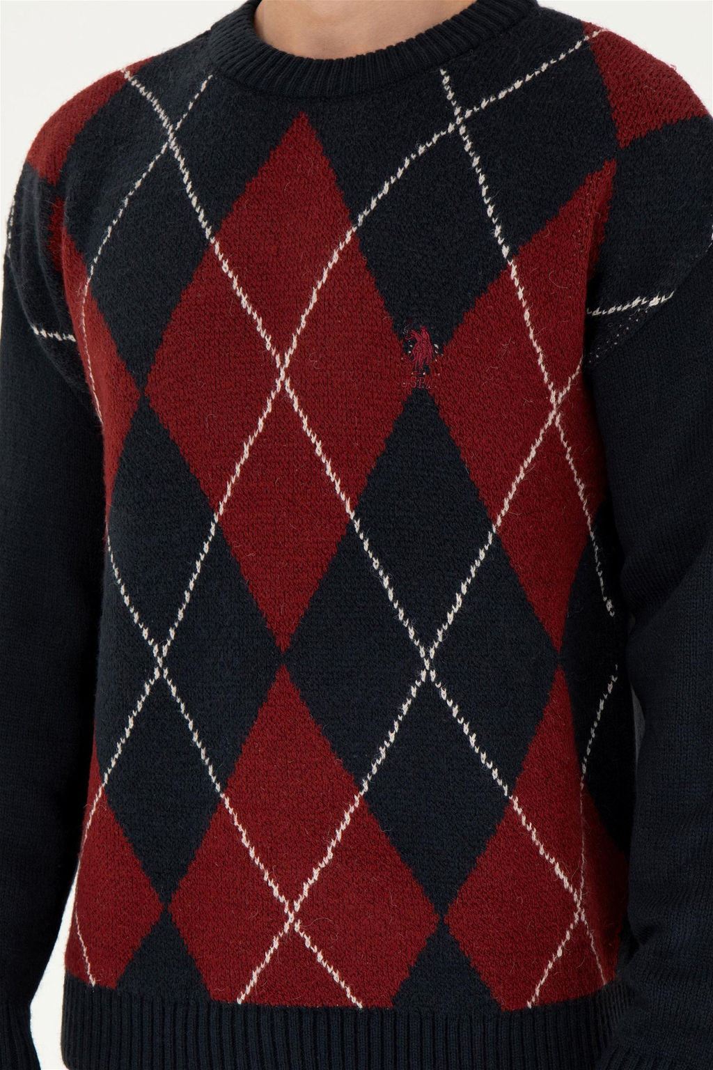 Мужской темно-синий свитер Неожиданная скидка в корзине - U.s. polo assn фото 6