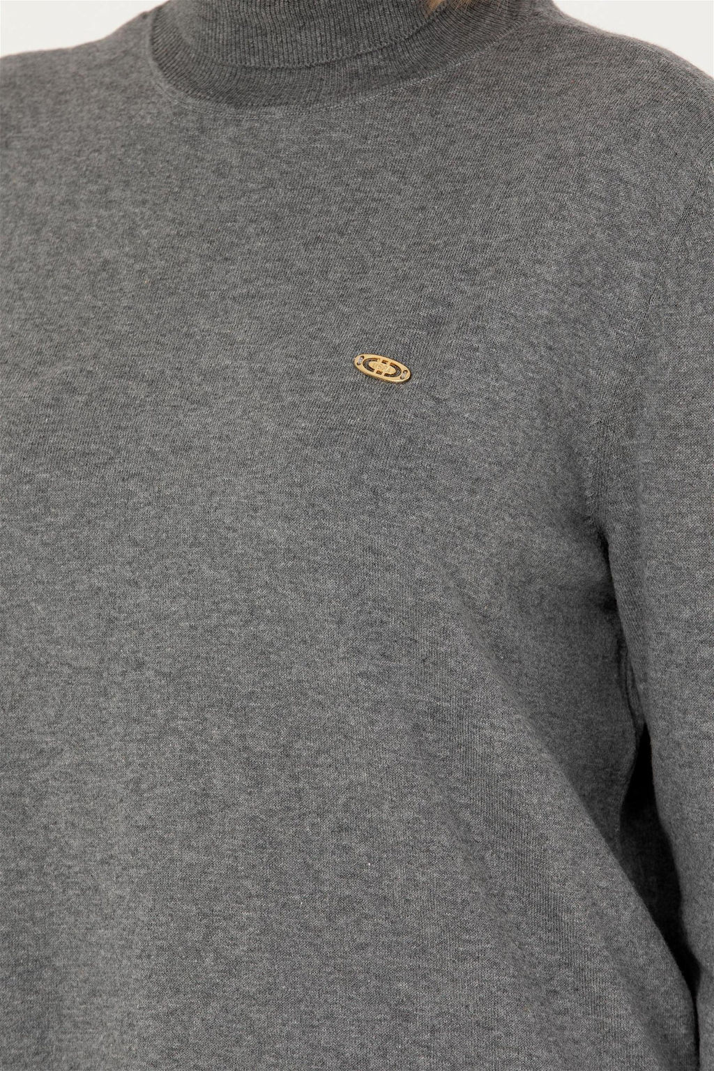 Свитер женский U.S. Polo Assn. серый меланж  фото 7