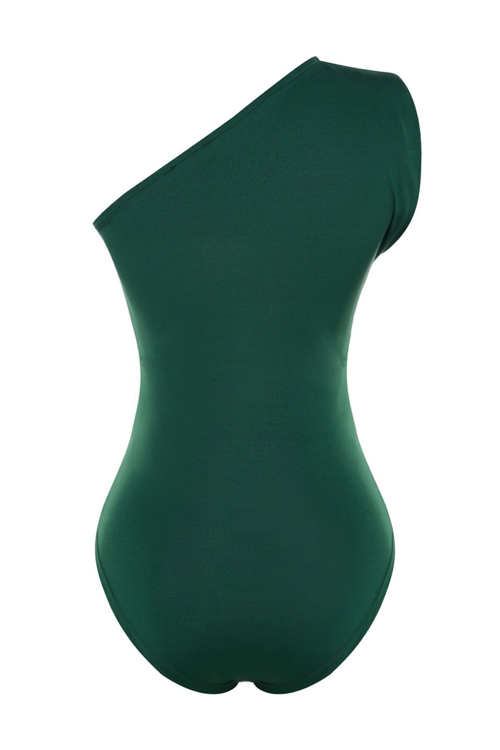 Petrol Asimetrik Yaka Esnek C?tc?tl? Esnek Orme Body TWOSS22BD00014