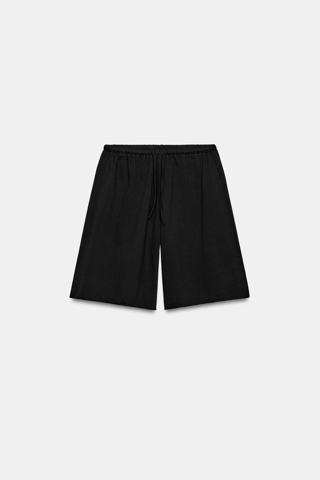 BERMUDA ALGOD?N CORDONES / Negro - Zara фото 3