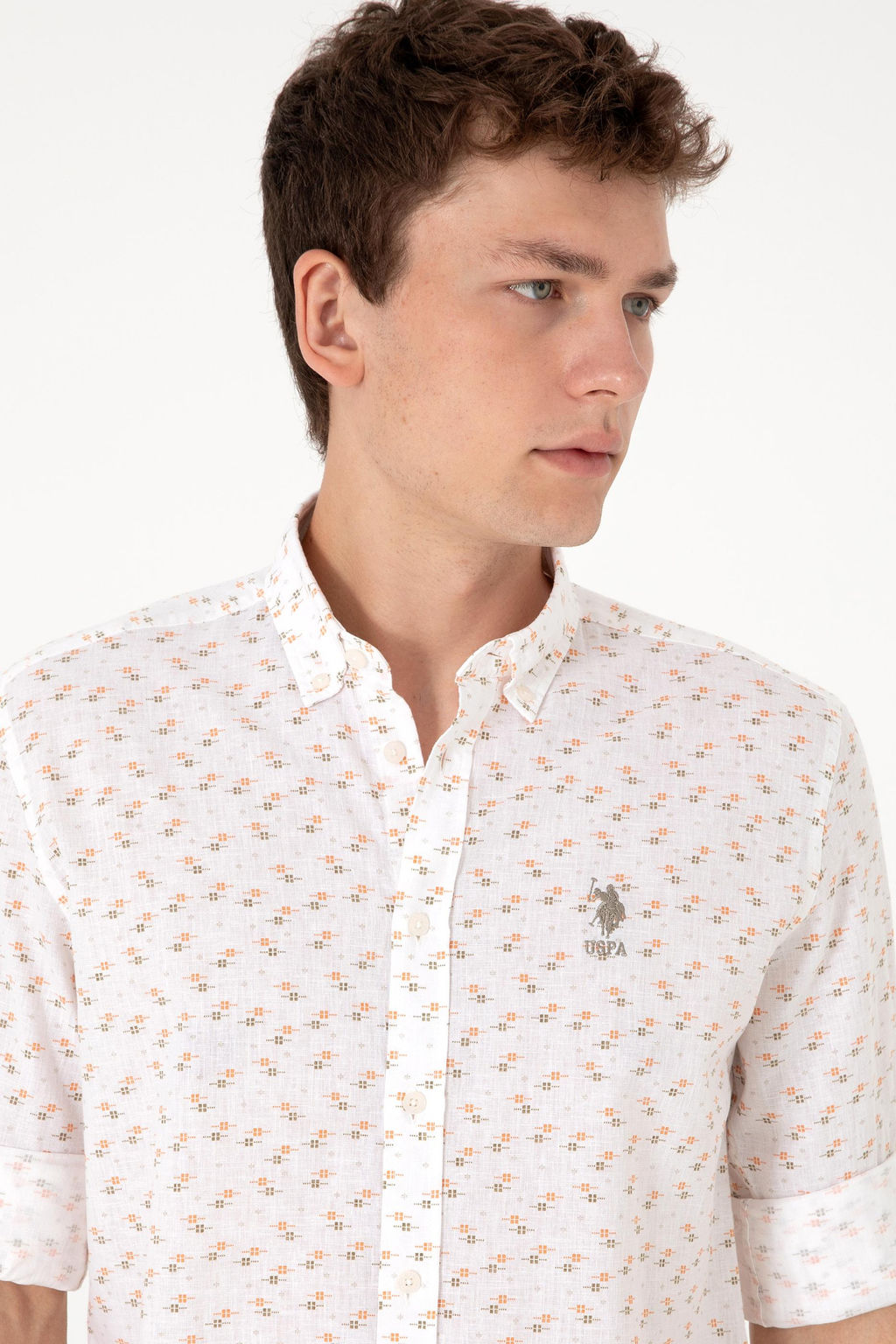 Erkek Haki Uzun Kollu G_mlek Sepette S_rpriz _ndirim - U.s. polo assn фото 2