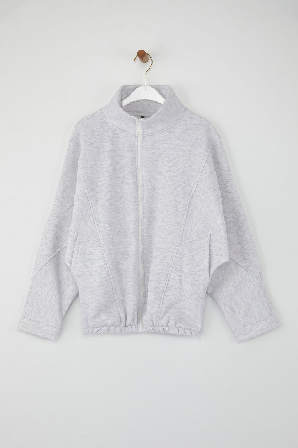 Kar Melanj Fermuarl? Dikis Detayl? Dik Yaka Bomber Orme Sweatshirt TWOAW26SW00037