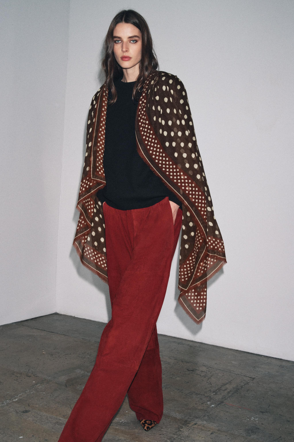 POLKA DOT SCARF