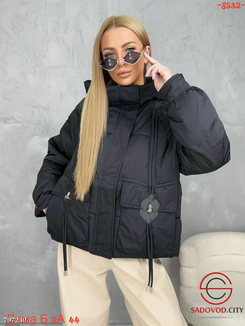 Удлиненная куртка осень с капюшоном - Bruno фото 2