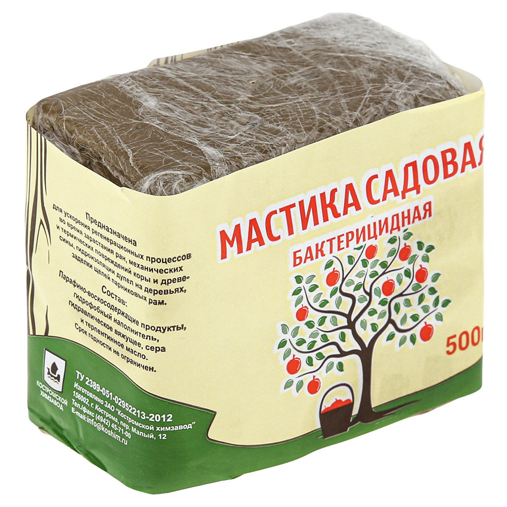 Средство для растений Мастика садовая 0,5кг, 9х7х5см, бактерицидная (Россия) - Домашняя мода фото 3